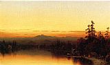 Sanford Robinson Gifford Canvas Paintings - A Twilight in the Adirondacks